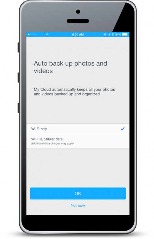 WD My Cloud 3 Mobile Backup