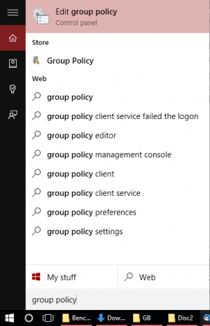 Windows 10 Show or Hide Updates - Start Menu Find Group Policy