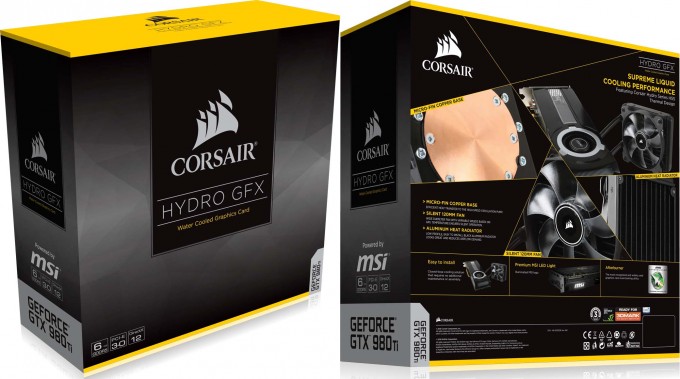 Corsair MSI Hydro GFX Retail Packaging