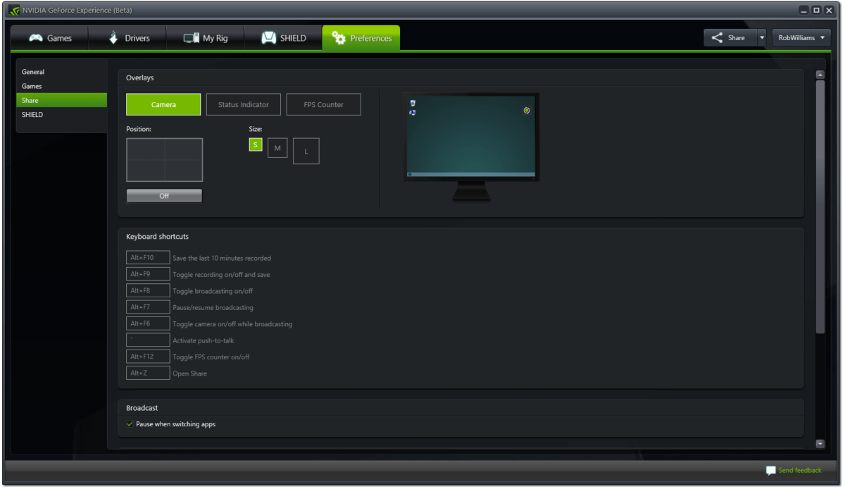 Latest GeForce Experience Beta Introduces Overlay & Game-sharing – Techgage