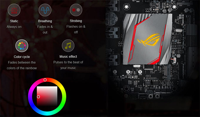 ASUS Maximus VIII Extreme Motherboard - Color-changing LED