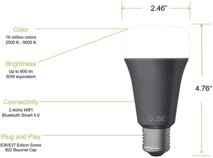 QUBE Smart Light Bulb