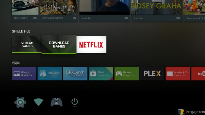 SHIELD Android TV - Main UI