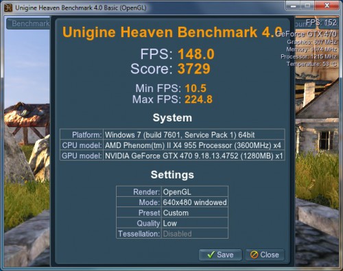 AMD FX-8320E - Unigine Heaven 4.0 Benchmark