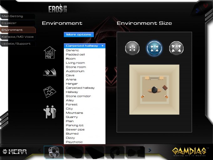 Gamdias Eros Elite Environment Settings