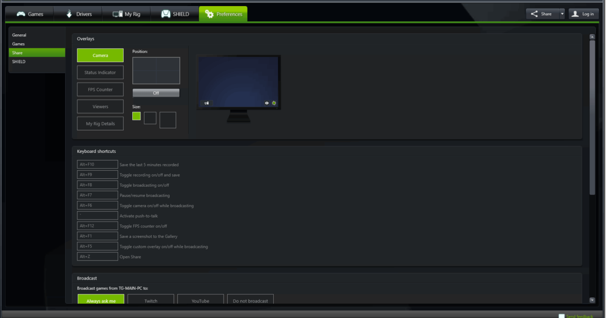 Latest GeForce Experience Beta Adds Windowed And Desktop Mode Recording