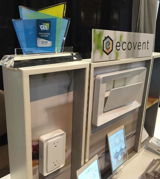 ecovent Home Monitoring And Central Air Control - CES 2016