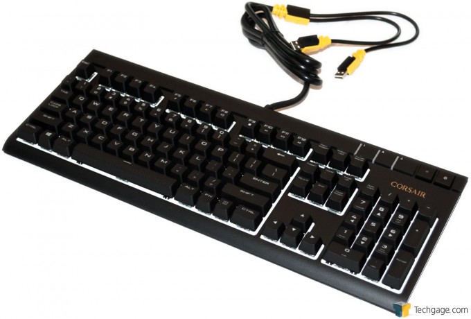 Corsair Strafe RGB Silent Keyboard (2) Quarter View