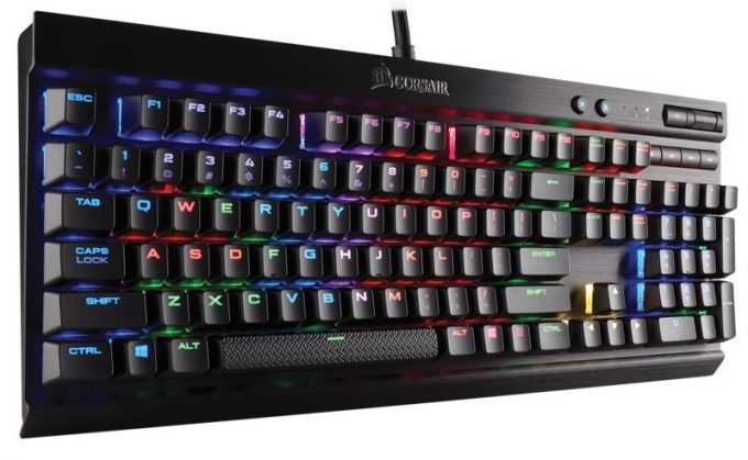 Corsair K70 RGB RAPIDFIRE Press Shot