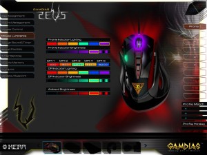 GAMDIAS Zeus Laser Mouse Hera Software - Lighting