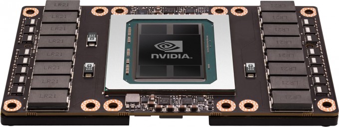 NVIDIA Tesla P100 GPU Press Shot