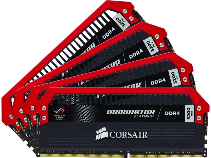 Corsair DOMINATOR Platinum ROG Edition Memory Kit (4 Modules)