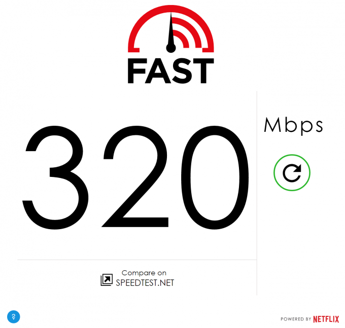 Netflix Fast Bandwidth Tester