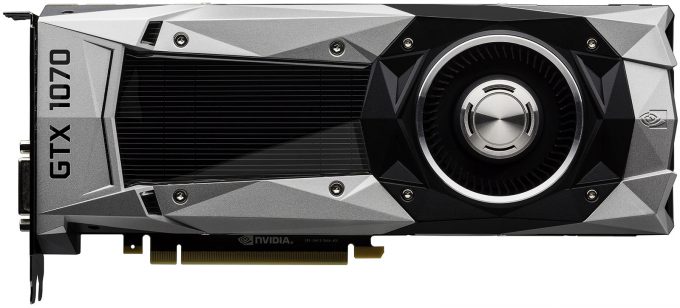 NVIDIA GeForce GTX 1070 Founders Edition - Flat View