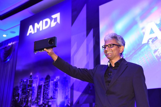 Raja Koduri Presenting AMD's First Polaris Graphics Card, Radeon RX 480