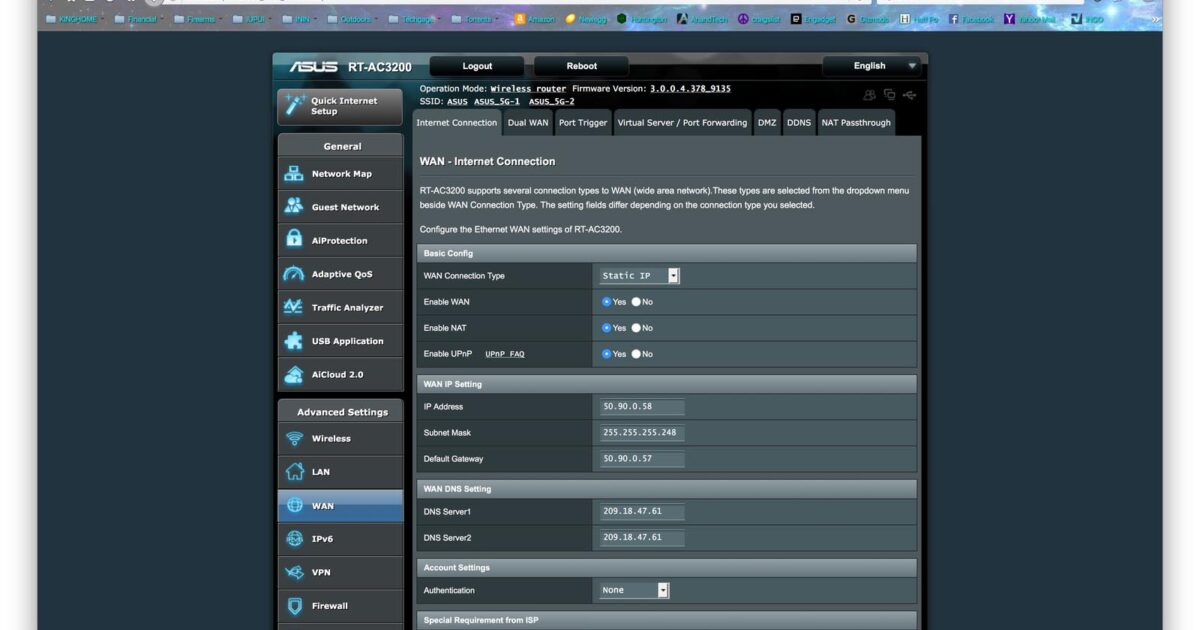 ASUSWRT For RTAC3200 Router WAN Connection Techgage