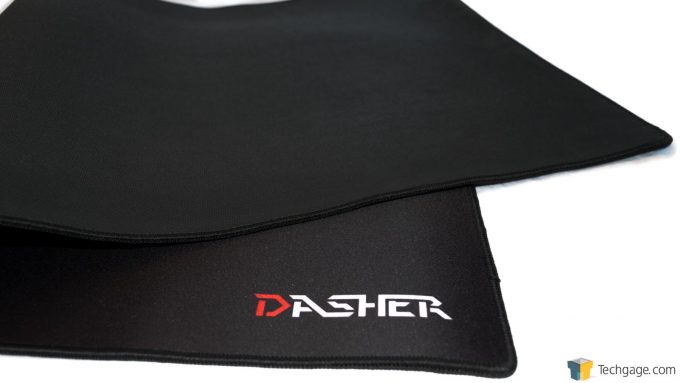 Techgage Review Of the TT DASHER Mouse Pad  Model Branding Closeup