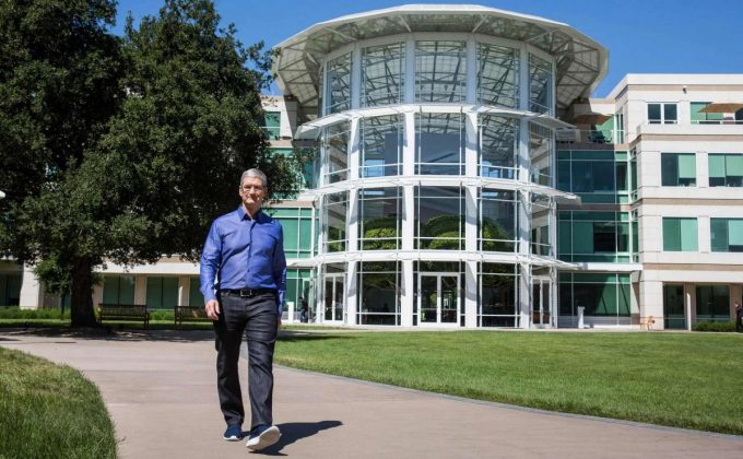 Tim Cook at Apple HQ - The Washington Post