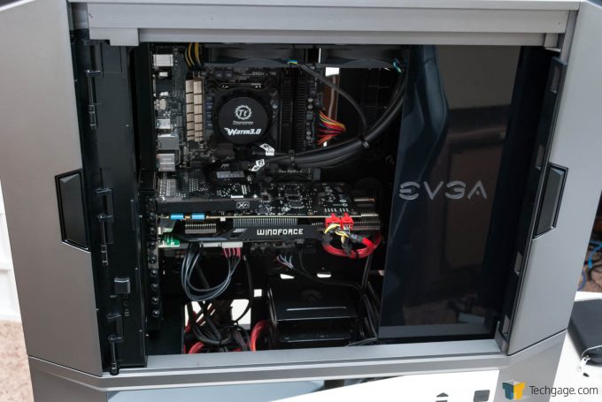 Techgage Review Of The Evga Dg 87 Gaming Case Shot Front Complete With Door Removed