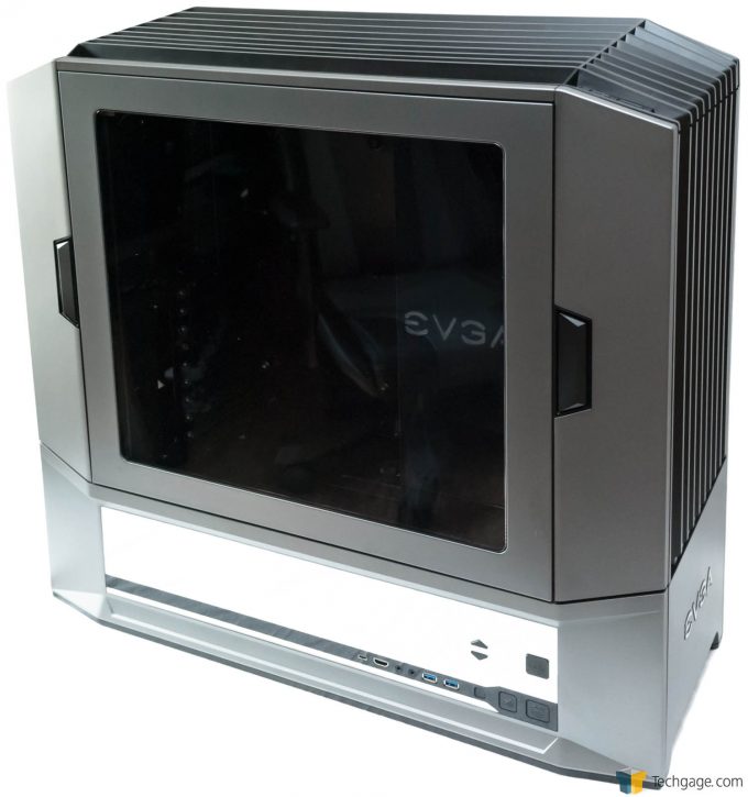 Techgage Review Of The Evga Dg 87 Gaming Case Shot Front Side Shot