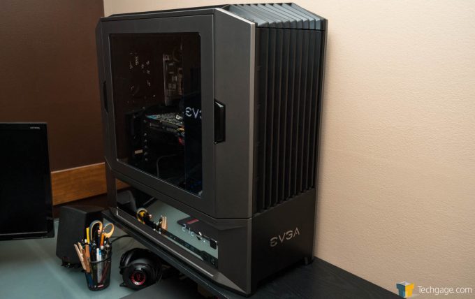 Techgage Review Of The Evga Dg 87 Gaming Case Shot On Shelf