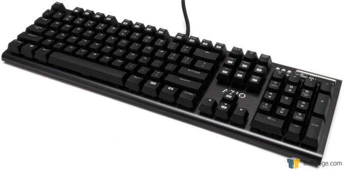 AZIO MGK1 RGB Keyboard Review Press Shot