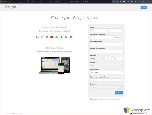 Yahoo Email Migration 01 Create Google Account