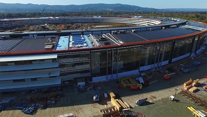 Apple Campus 2 Drone Footage