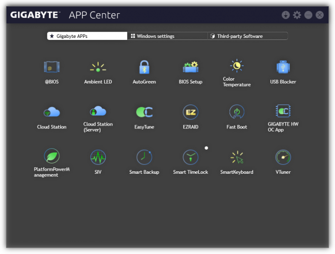 GIGABYTE - App Center
