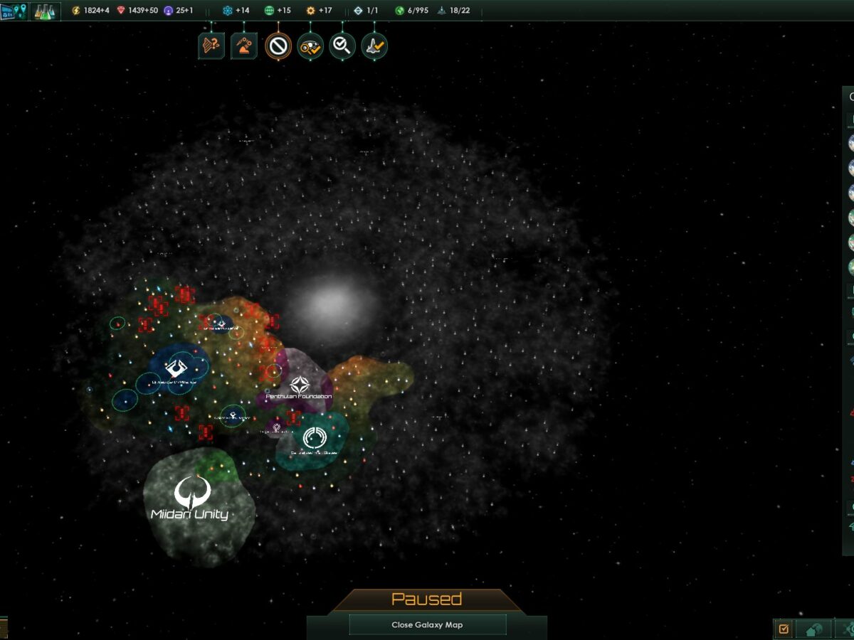 Stellaris, Interface In Game