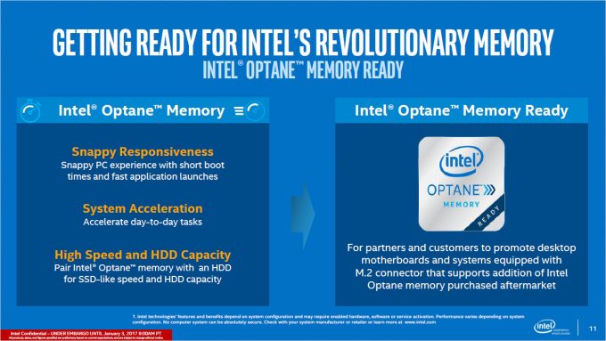 Intel Kaby Lake Z270 Chipset Optane Memory Slide