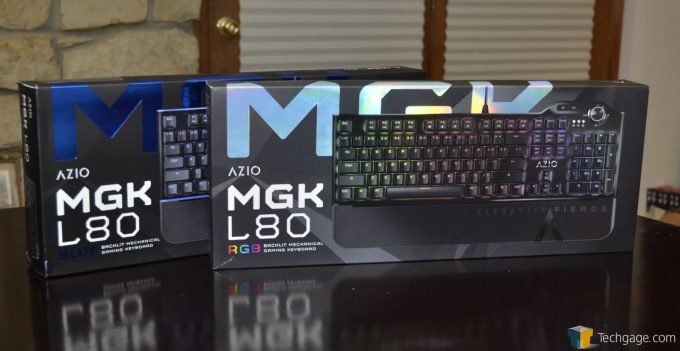 AZIO MGK L80 RGB And Blue Boxes