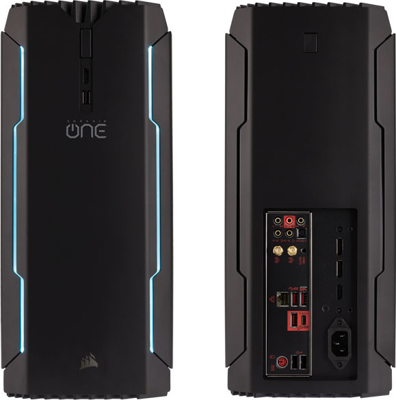 Corsair ONE Gaming PC - Front and Back