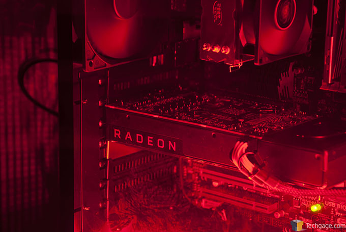 CyberPowerPC AMD VR Gaming PC - Radeon Close-up