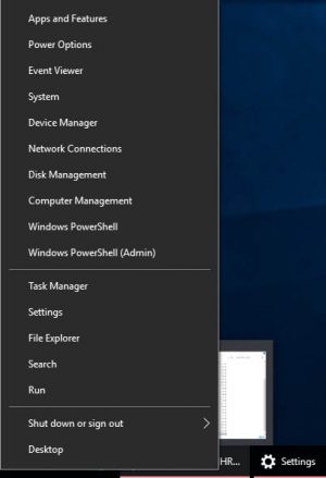 Windows 10 Creators Update Powershell Menu