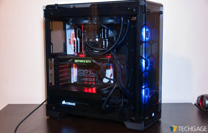 Corsair Crystal 570X Chassis - Final Build (Turned On)