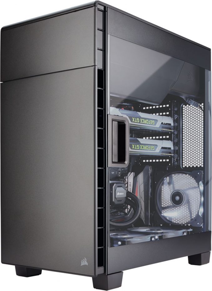 Corsair Carbide 600C Inverted Chassis - Front Angle