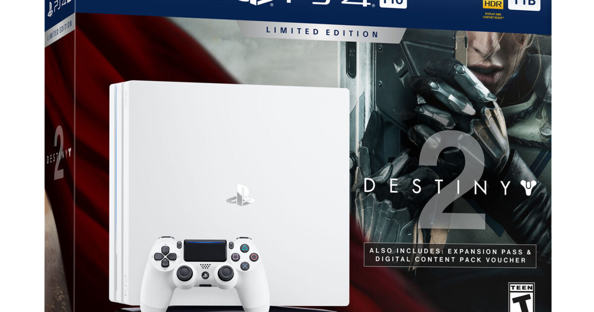 Sony Announces Glacier White Destiny 2 Themed PS4 Pro So You Can Play The  Game At 30 FPS Like OG Owners – Techgage