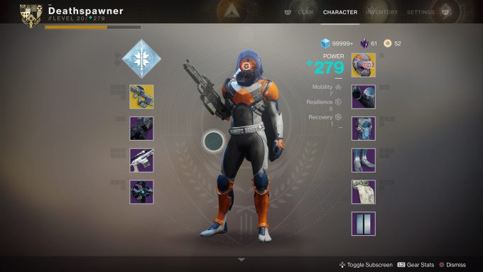 Destiny 2 - Inventory Screen