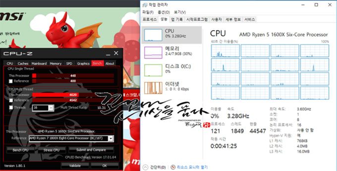 AMD Ryzen 5 1600X Six-Core Acting As Eight-Core