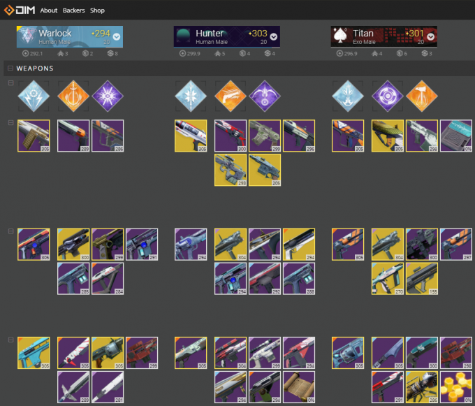 Destiny Item Manager