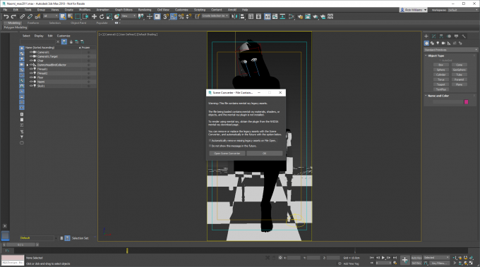 Autodesk 3ds Max 2018 (Loading Mental Ray Project Without Plugin)
