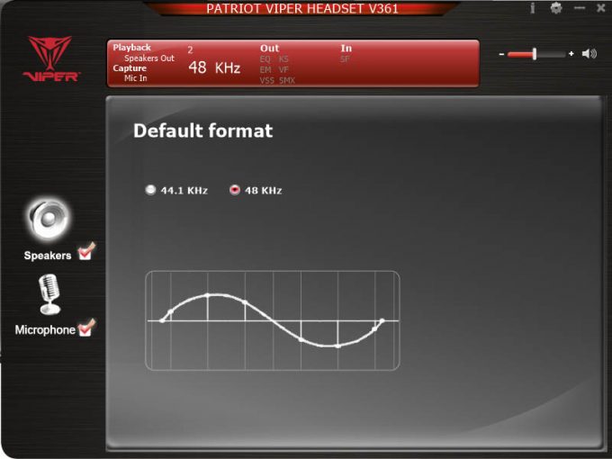 Patriot V361 Software - Sample Rate