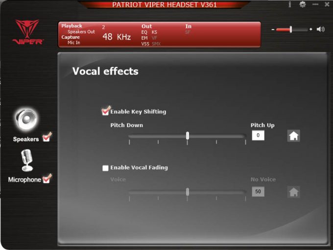 Patriot V361 Software - Voice Effects