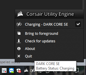 Corsair CUE System Tray