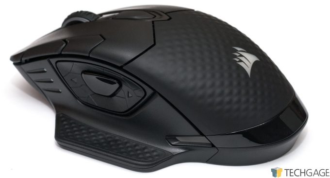 Corsair Dark Core Gaming Mouse - Left Side