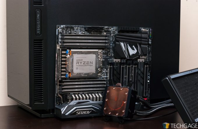 Enermax Equilence Chassis, Liqtech TR4 Cooler & Aorus X399 Gaming 7 Motherboard