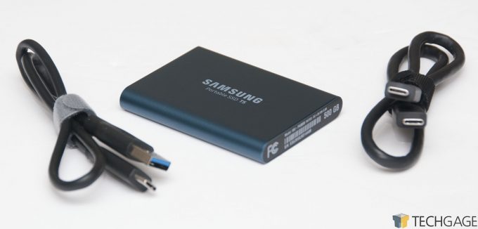 Samsung T5 Portable SSD USB Connections