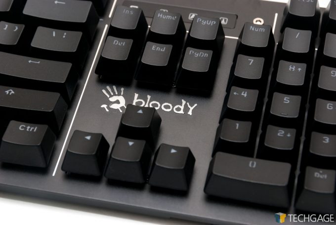 Bloody B975-LK RGB Keyboard - Bloody Logo Closeup