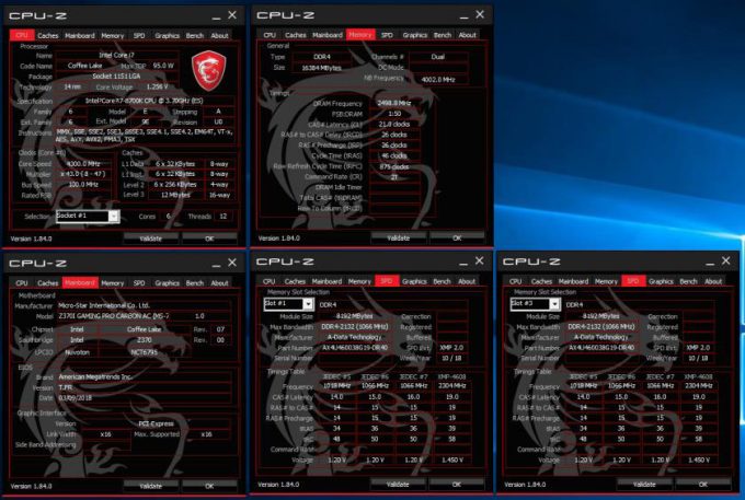 ADATA 5GHz DDR4 Overclock CPU-Z